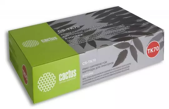 Лазерный картридж Cactus CS-TK70 (TK-70) черный для принтеров Kyocera Mita FS 9100, 9100DN, 9100DN B, 9100DN M, 9120, 9120DN, 9120DN B, 9120DN D, 9120DN E, 9500, 9500DN, 9500DN B, 9500DN M, 9520, 9520DN, 9520DN B, 9520DN D, 9520DN E (40000 стр.)