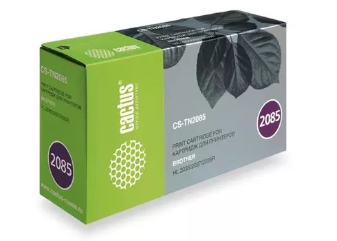 Лазерный картридж Cactus CS-TN2085 (TN-2085) черный для принтеров Brother HL-2035, HL-2035R (1'500 стр.)
