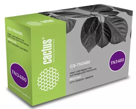 Лазерный картридж Cactus CS-TN3480 (TN-3480) черный для Brother DCP L5500DN, L6600DW; HL L5000D, L5100DN, L5100DNT, L5200DWT, L6250DN, L6300DW, L6400DWT; MFC L5700DN, L5750DW, L6800DW, L6900DW (8'000 стр.)