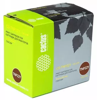 Лазерный картридж Cactus CS-TNP22Y (TNP-22Y) желтый для принтеров Konica Minolta C35, C35P (6'000 стр.)