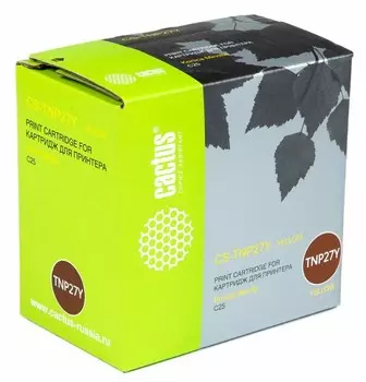 Лазерный картридж Cactus CS-TNP27Y (TNP-27Y) желтый для принтеров Konica Minolta C25 (6'000 стр.)