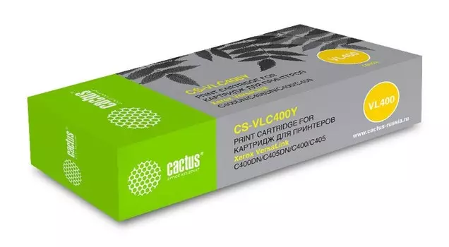 Лазерный картридж Cactus CS-VLC400Y (106R03533) желтый для Xerox VersaLink C400, C400DN, C400N, C405, C405DN, C405N (8'000 стр.)