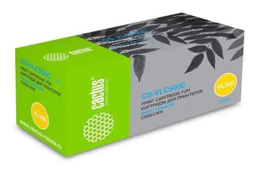 Лазерный картридж Cactus CS-VLC500C (106R03877) голубой для Xerox VersaLink C500, C500DN, C500N, C505, C505S, C505X (2'400 стр.)