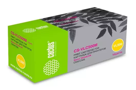Лазерный картридж Cactus CS-VLC500M (106R03878) пурпурный для Xerox VersaLink C500, C500DN, C500N, C505, C505S, C505X (2'400 стр.)