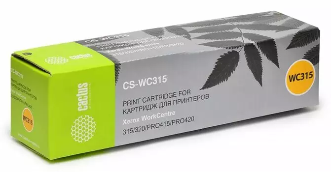Лазерный картридж Cactus CS-WC315 (006R01044) черный для Xerox WorkCentre 315, 415, pro 315, pro 320, pro 415, pro 415dc, pro 420, pro 420dc, pro 420sp (6'000 стр.)