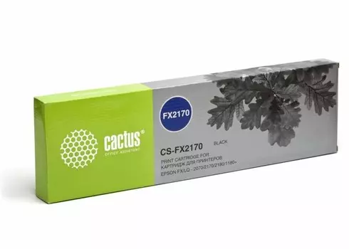 Матричный картридж Cactus CS-FX2170 (S015086) черный для Epson FX LQ-2070, 2170, 2180, 1180