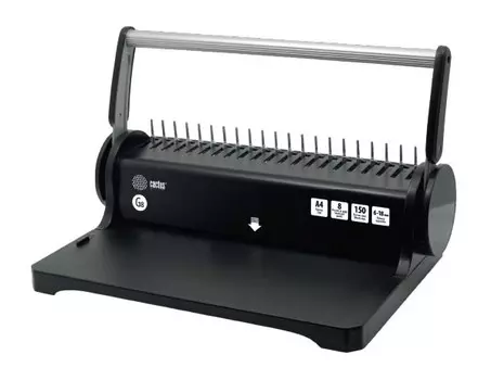 Переплетчик Cactus CS-BM-G8 A4; перф.; 8 л.; сшив/макс.150 л.; пластик.пруж. (6-18 мм)