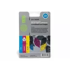 Струйный картридж Cactus CS-C1823D (HP 23) цветной для HP Color Copier 140, 150, 160, 170, 180, 190, 260, 270, 280; DeskJet 700, 710, 720, 810, 830, 880, 890, 895, 1120; OfficeJet 1170, 1175, r40, r45, r60, r65, r80, t45, t65; PSC 500 (45 мл.)