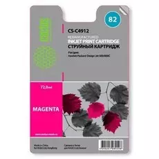 Струйный картридж Cactus CS-C4912 (HP 82) пурпурный для HP DesignJet 500, 500 Plus, 500ps, 500ps Plus, 510, 510ps, 800, 800ps, 815 MFP, 820 MFP, Copier CC800, Copier CC800ps (72 мл.)