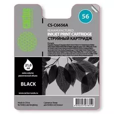 Струйный картридж Cactus CS-C6656A (HP 56) черный для HP DeskJet 450, 5150, 5650, 5850, 9680; OfficeJet 4110, 4215, 5510, 5610, 6110; PhotoSmart 7260, 7350, 7450, 7660, 7760, 7960; PSC 1110, 1210, 1315, 2110, 2210, 2410, 2510 (21 мл.)