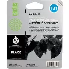 Струйный картридж Cactus CS-C8765 (HP 131) черный для HP DeskJet 5740, 6540, 9800; OfficeJet 100, K7100; PhotoSmart 2570, 7850, 8050, 8100, 8700, С3100, D5060, PRO B8350; PSC 1600, 1610, 2350 (16 мл.)