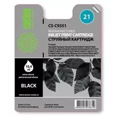 Струйный картридж Cactus CS-C9351 (HP 21) черный для HP DeskJet 3920, 3940, D1300, D1400, D1560, D2360, D2400, F300, F2100, F2280, F2290, F4172; OfficeJet 1410, 4300, 4352, J3680, J5520; PSC 1400, 1410 (10,4 мл.)