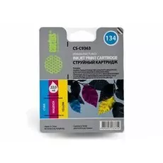 Струйный картридж Cactus CS-C9363 (HP 134) цветной для HP DeskJet 5740, 6540, 9800; OfficeJet 100, K7100; PhotoSmart 2570, 385, 475, 7850, 8050, 8100, 8700, D5063, PRO B8350; PSC 1600, 1610, 2350 (22 мл.)