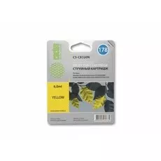 Струйный картридж Cactus CS-CB320N (HP 178) желтый для HP DeskJet 3070A B611, 3522; PhotoSmart 5510 B111, 5520, 7520, B010, B110, B209, B210, B8553, C309, C310, C410, C5300, C5380, C5383, C6383, D5460, D5463 (6 мл.)