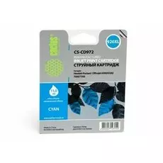 Струйный картридж Cactus CS-CD972 (HP 920XL) голубой увеличенной емкости для HP OfficeJet 6000 Pro, 6500, 6500a, 7000, 7500, 7500a (e910a) (11 мл.)