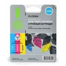 Струйный картридж Cactus CS-CH564 (HP 122XL) цветной увеличенной емкости для HP DeskJet 1000 J110, 1050 J410, 1051 J410, 1055 J410, 1510 All-in-One, 2000 J210, 2050 J510, 2054A J510, 3000 J310, 3050 J610, 3052A J611, 3054 J610 (18 мл.)