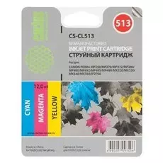 Струйный картридж Cactus CS-CL513 (CL-513) цветной для Canon Pixma iP2700, MP230, MP235, MP240, MP250, MP260, MP270, MP280, MP282, MP330, MP480, MP490, MP495, MX320, MX330, MX340, MX350, MX360, MX410, MX420 (350 стр.)