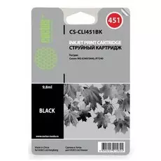 Струйный картридж Cactus CS-CLI451BK (CLI-451Bk) черный для Canon Pixma iP6840, iP7240, iP8740, iX6840, MG5440, MG5540, MG5640, MG6340, MG6440, MG6640, MG7140, MG7540, MX724, MX924 (380 стр.)