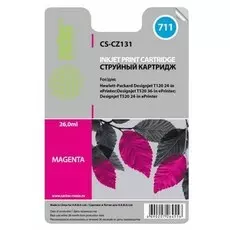 Струйный картридж Cactus CS-CZ131 (HP 711) пурпурный увеличенной емкости для HP DesignJet T120, T520 A0, T520 A1 (26 мл.)