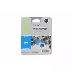 Струйный картридж Cactus CS-EPT0872 (T0872) голубой для принтеров Epson Stylus Photo R1900 (13,8 мл.)
