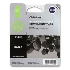 Струйный картридж Cactus CS-EPT1031 (T1031) черный для принтеров Epson Stylus TX550, Stylus Office T40, TX600 (31,6 мл.)