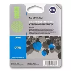 Струйный картридж Cactus CS-EPT1292 (T1292) голубой для принтеров Epson Stylus SX230, SX420w, SX430w, SX440w, SX525wd, SX535wd, Stylus Office B42wd, BX305f, BX320fw, BX625fwd, BX635fwd, WF 3520dwf, WF 7015 (10 мл.)