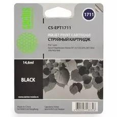 Струйный картридж Cactus CS-EPT1711 (17XL) черный для принтеров Epson Expression Home XP-33, XP-103, XP-203, XP-207, XP-303, XP-306, XP-313, XP-323, XP-403, XP-406, XP-413, XP-423 (14,6 мл.)