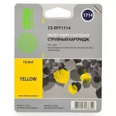 Струйный картридж Cactus CS-EPT1714 (17XL) желтый для принтеров Epson Expression Home XP-33, XP-103, XP-203, XP-207, XP-303, XP-306, XP-313, XP-323, XP-403, XP-406, XP-413, XP-423 (10 мл.)