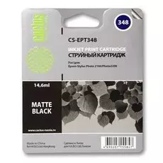 Струйный картридж Cactus CS-EPT348 (T0348) черный матовый для принтеров Epson Stylus Photo 2100, 2200 (14.6 мл)