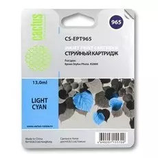 Струйный картридж Cactus CS-EPT965 (T0965) светло-голубой для принтеров Epson Stylus Photo R2880 (13 мл)