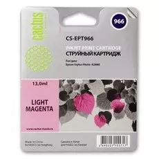 Струйный картридж Cactus CS-EPT966 (T0966) светло-пурпурный для принтеров Epson Stylus Photo R2880 (13 мл.)