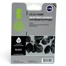 Струйный картридж Cactus CS-LC1100BK (LC1100BK) черный для принтеров Brother DCP-185C, 383C, 385C, 387C, 395CN, 585CW, J715W, 6690CW, MFC-490CW, J615W, 790CW, 795CW, 990CW, 5490CN, 5890CN, 5895CW, 6490CW (450 стр.)