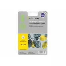 Струйный картридж Cactus CS-LC1280XY (LC1280XL-Y) желтый увеличенной емкости для принтеров Brother MFC J5910DW, MFC J6510, MFC J6510DW, MFC J6710, MFC J6710D, MFC J6710DW, MFC J6910, MFC J6910DW (1'200 стр.)