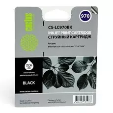 Струйный картридж Cactus CS-LC970BK (LC970BK) черный для принтеров Brother DCP 135, DCP 135C, DCP 150, DCP 150C, DCP 153C, DCP 157C, DCP 750CN, MFC 235, MFC 235C, MFC 260, MFC 260C (350 стр.)