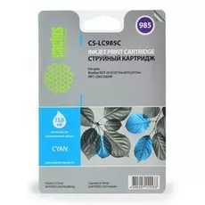 Струйный картридж Cactus CS-LC985C (LC985C) голубой для принтеров Brother DCP J125, DCP J140W, DCP J315, DCP J315w, DCP J515, DCP J515w, MFC J220, MFC J265, MFC J265W, MFC J410, MFC J415W (260 стр.)