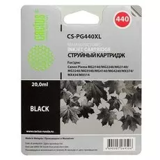 Струйный картридж Cactus CS-PG440XL (PG-440XL) черный для Canon Pixma MG2140, MG2240, MG2245, MG3140, MG3240, MG3540, MG3640, MG4140, MG4240, MG4250, MX375, MX394, MX454, MX474, MX514, MX524, MX534, TS5140 (600 стр.)