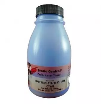 Тонер Static Control HP1515-40B-C голубой для картриджей HP CB541A и их аналогов.