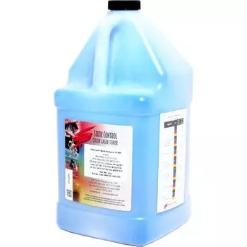 Тонер Static Control MPTCOL-1KG-COS голубой для принтера HP Color LaserJet CP1515, Canon MF8330 (флакон 1'000 гр.)