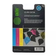 Заправочный набор Cactus CS-RK-C8728 многоцветный для HP DeskJet 3320, 3325, 3420, 3425, 3520; OfficeJet 4105 (3*30ml)