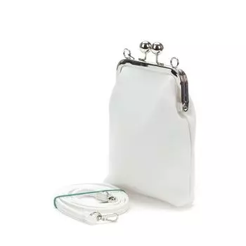 Белая сумка из искусственной кожи