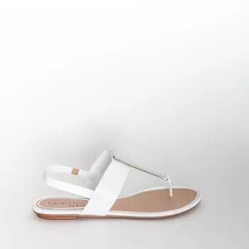 Белые босоножки из эко-кожи Beira rio
