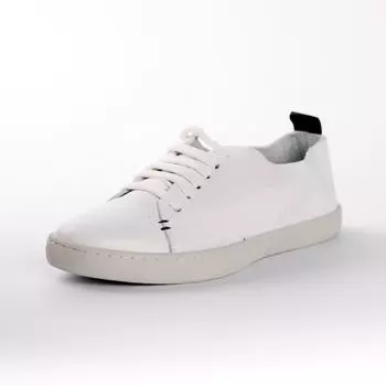 Белые кожаные кеды Calipso