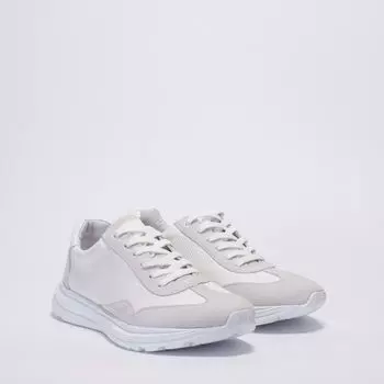 Белые кожаные кеды Calipso