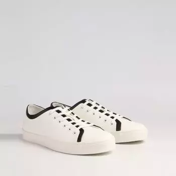 Белые кожаные кеды Calipso