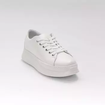 Белые кожаные кроссовки Calipso