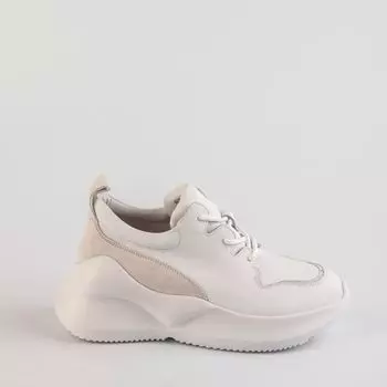 Белые кожаные кроссовки Calipso