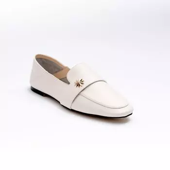 Белые кожаные лоферы Calipso