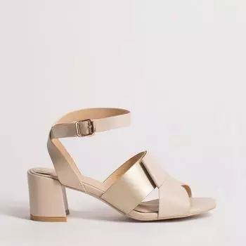 Бежевые босоножки из эко-кожи Calipso