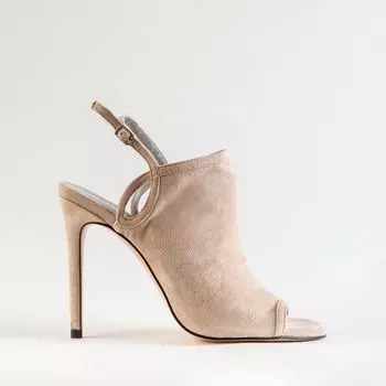 Бежевые босоножки из искусственного велюра Calipso