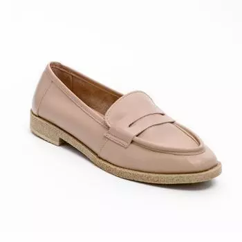 Бежевые кожаные лоферы Calipso